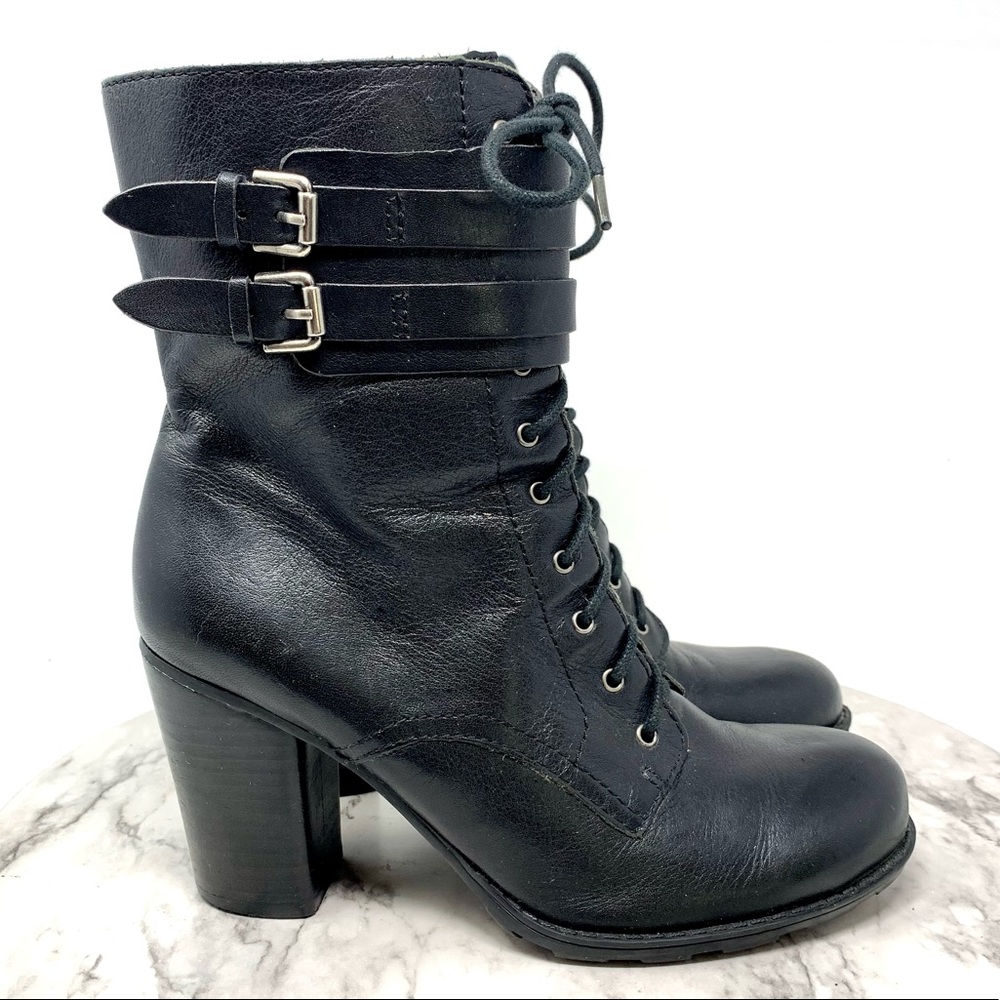 Marc Fisher Peabody Combat Boot 7.5 Goth Grunge Academia Classic Whimsigoth - Picture 2 of 16